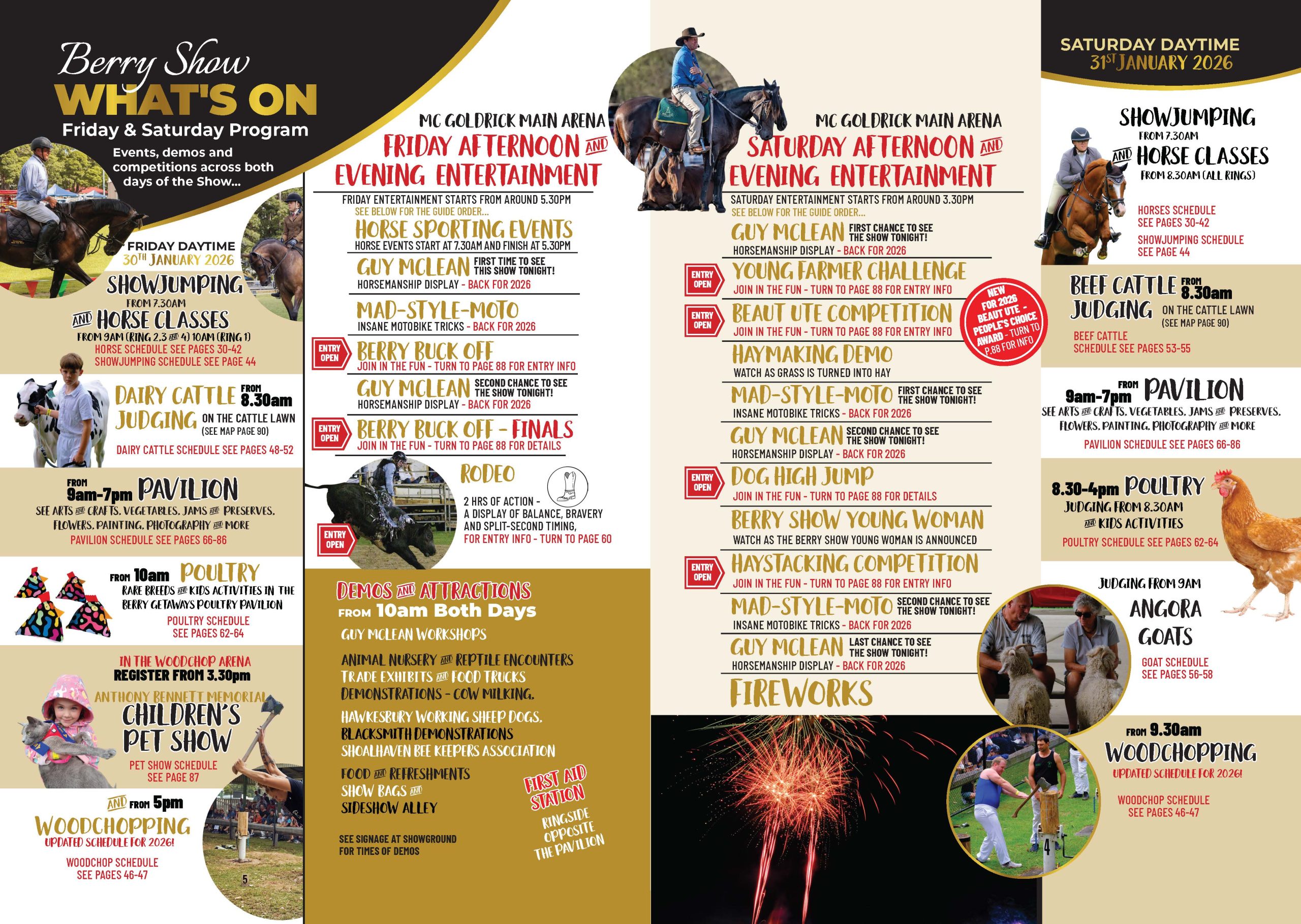 Berry Show 2026 - Two Day Schedule.