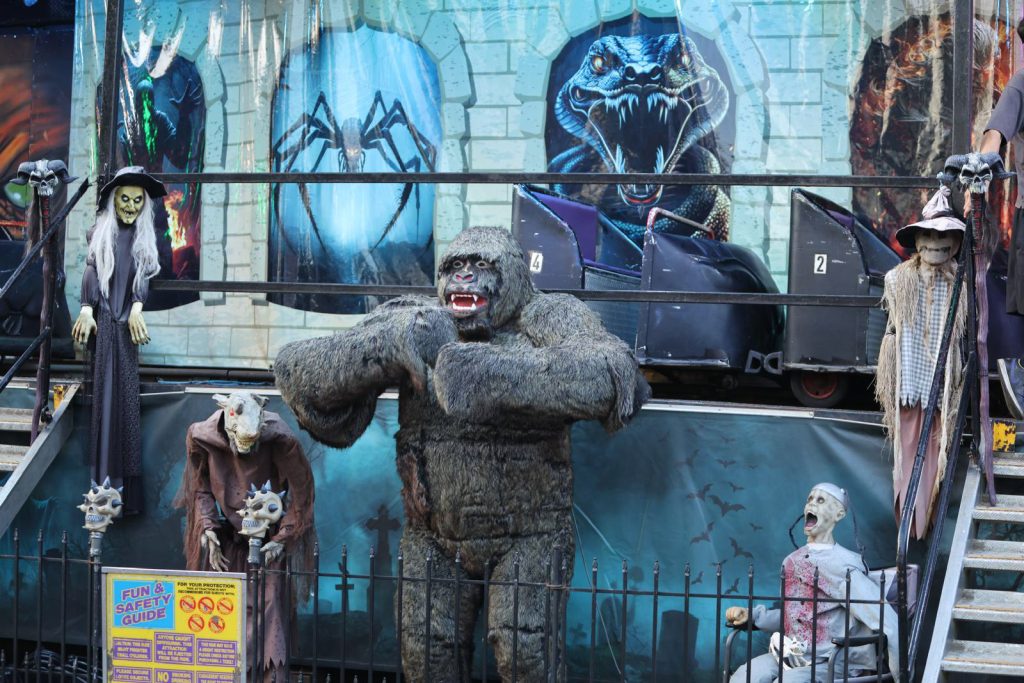 The ghost train in Sideshow Alley